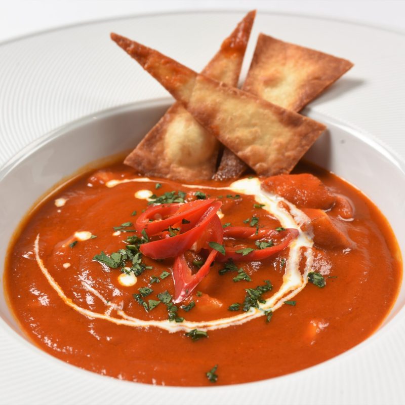 Španjolska juha poslužena u restoranu hotela Santiny u Svetoj Nedelji